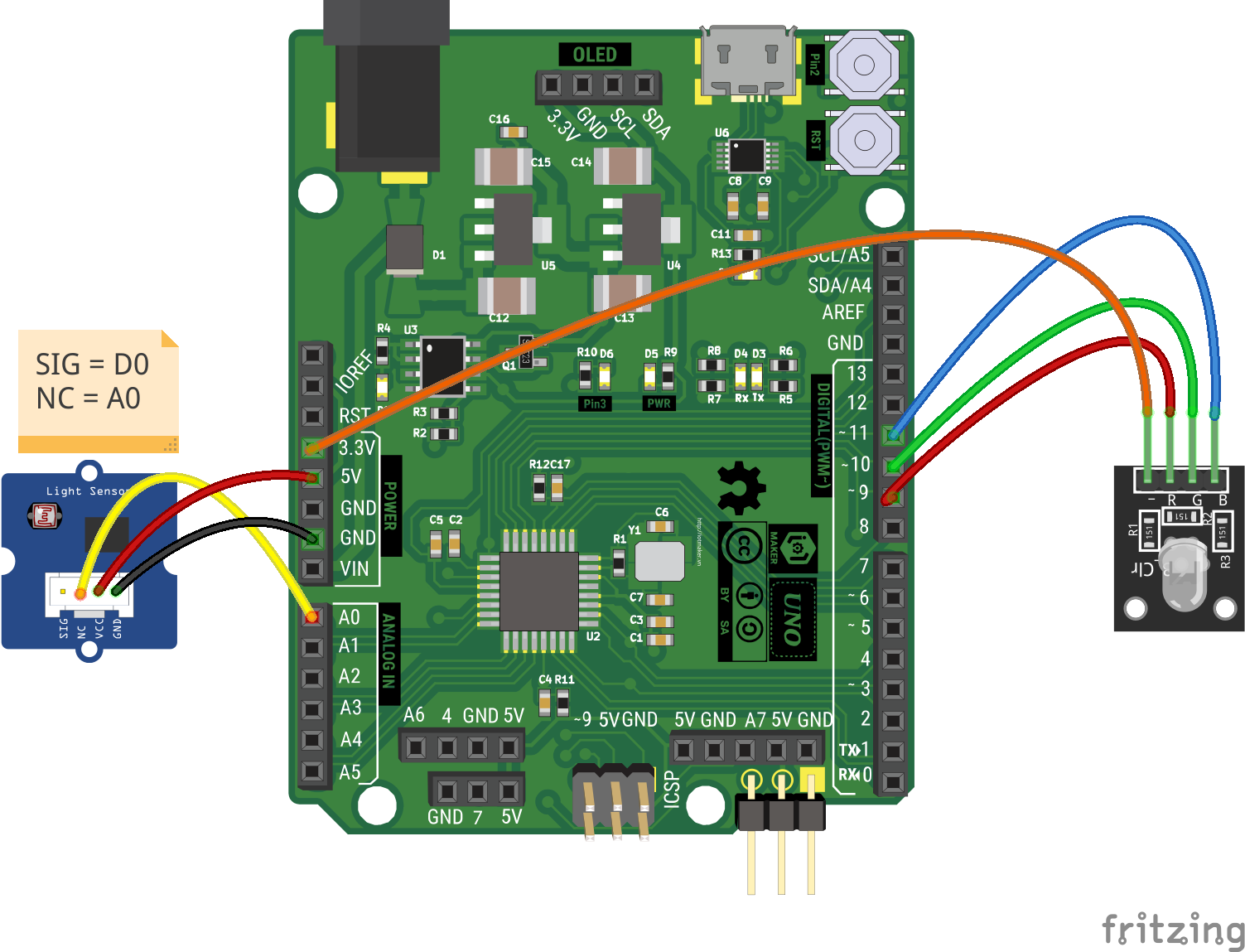 led rgb light sensor