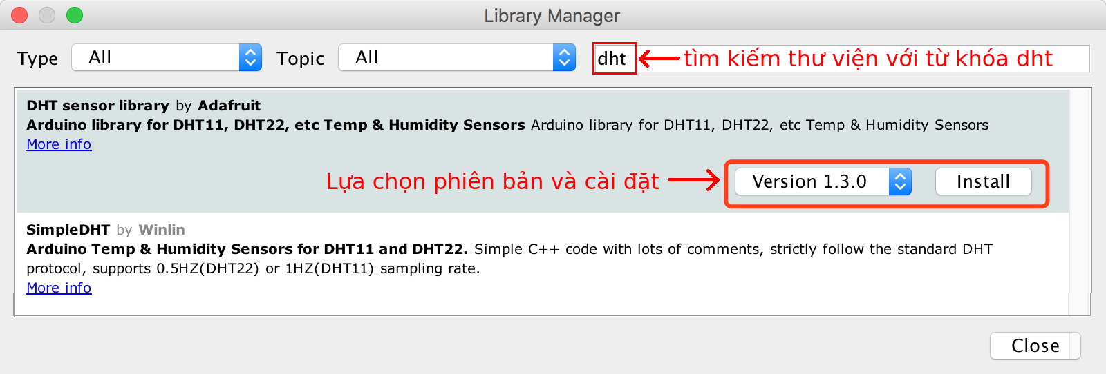 dht lib